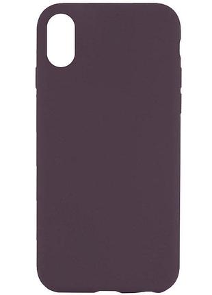 Чехол silk full protective (aa) no logo для apple iphone x / xs (5.8") фиолетовый / elderberry