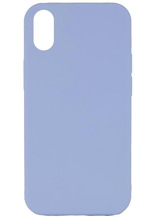 Чехол silk full protective (aa) no logo для apple iphone x / xs (5.8") голубой / lilac blue