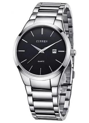 Наручний годинник curren 8106 silver-black