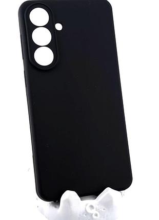 Чехол silicone cover для samsung galaxy s26 plus бампер с микрофиброй черный