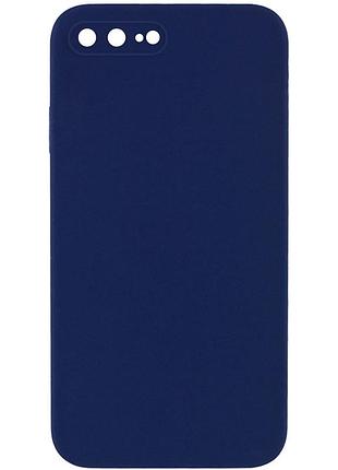 Чехол silk square full camera protective (aa) no logo для apple iphone 7 plus/8 plus (5.5") темно-синий / midnight blue