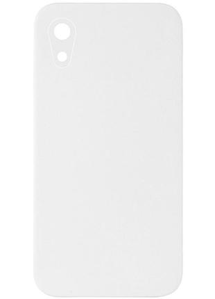 Чехол silk square full camera protective (aa) no logo для apple iphone xr (6.1") белый / white