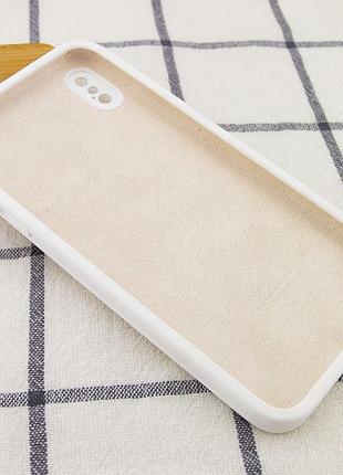 Чехол silk square full camera protective (aa) no logo для apple iphone x / xs (5.8") белый / white 3