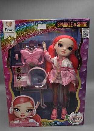 Ігровий набір rainbow high серії sparkle & shine доун з аксесуарами
