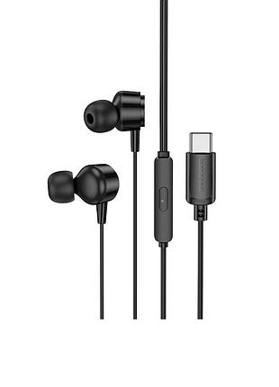 Навушники borofone bm94 sonar universal (type-c/1.2m) black