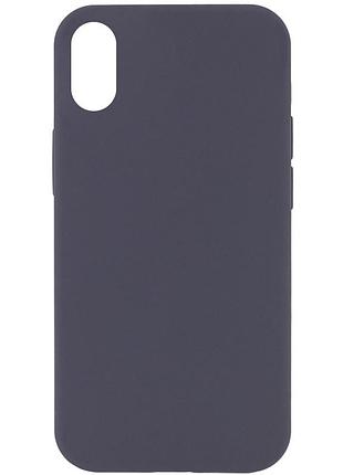 Чехол silk full protective (aa) no logo для apple iphone xr (6.1") серый / dark gray
