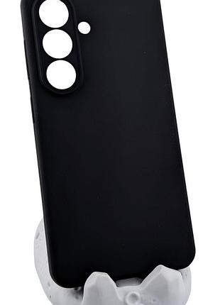 Чехол silicone cover для samsung galaxy s26 бампер с микрофиброй черный