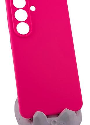 Чехол silicone cover для samsung galaxy s26 бампер с микрофиброй розовый