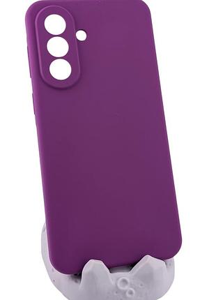 Чохол silicone cover для samsung galaxy a57/a576 бампер із мікрофіброю фіолетовий