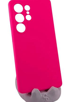 Чохол silicone cover для samsung galaxy s25 ultra бампер із мікрофіброю рожевий