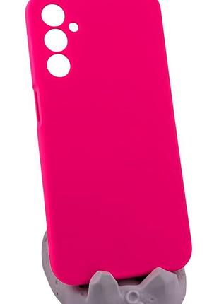 Чехол silicone cover для samsung galaxy a24 / a245 бампер с микрофиброй розовый