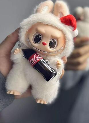 Трендова колекційна м'яка іграшка брелок pop mart the monsters labubu coca cola, лабубу кока кола лабуба