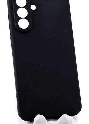 Чохол silicone cover для samsung galaxy a56 / a566 бампер із мікрофіброю чорний