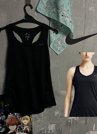 Майка nike dri-fit женская спортивная черная m