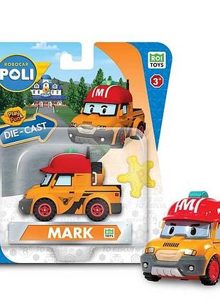 Металева колекційна машинка робокар марк die cast