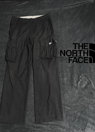 Брюки the north face tnf черные мужские карго-штаны от с накладными карманами 34 l