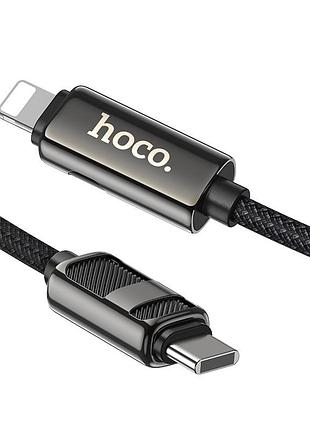 Уценка дата кабель hoco u137 line with display type-c to lightning 27w (1.2m) 4