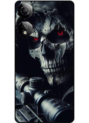 Чохол силіконовий бампер для zte nubia neo 2 5g з малюнком скелет череп