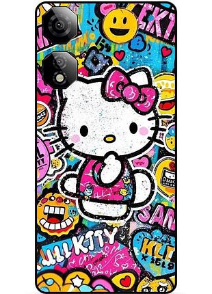 Силиконовый чехол бампер для zte nubia neo 2 5g с рисунком хелло китти hello kitty