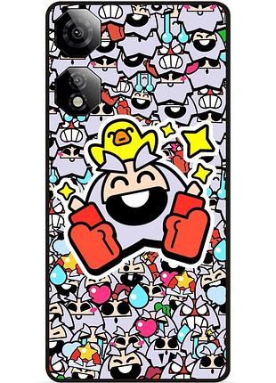 Силиконовый бампер чехол для zte nubia neo 2 5g стикеры бравл динамайк brawl