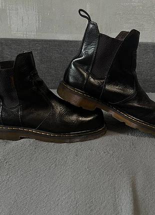Ботинки dr. martens 2976 черные кожаные 45 4