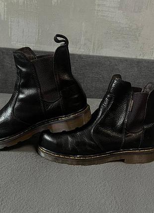 Ботинки dr. martens 2976 черные кожаные 45 5