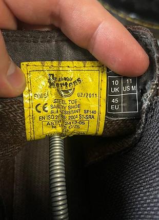 Ботинки dr. martens 2976 черные кожаные 45 6