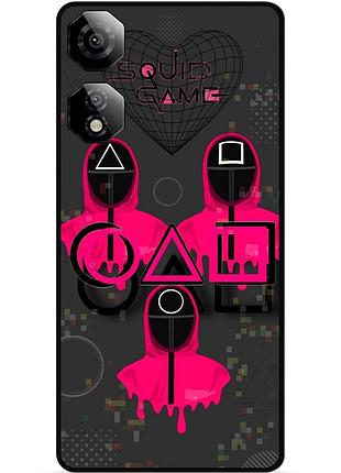 Силиконовый чехол бампер для zte nubia neo 2 5g с рисунком игра в кальмара