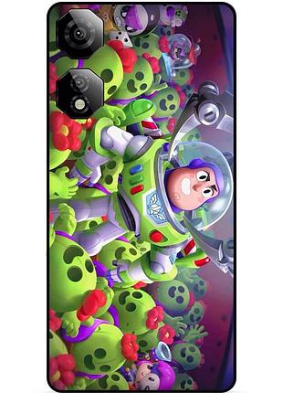 Силиконовый чехол бампер для zte nubia neo 2 5g с картинкой базз лайтер бравл buzz lightyear brawl