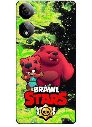 Чехол силиконовый бампер для zte nubia neo 2 5g с героем бравл нита мишка brawl