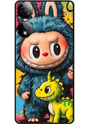 Чехол силиконовый бампер для zte nubia neo 2 5g с картинкой лабубу labubu