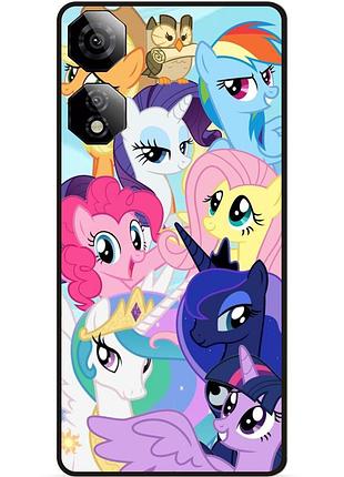Силиконовый бампер чехол для zte nubia neo 2 5g с рисунком пони my little pony