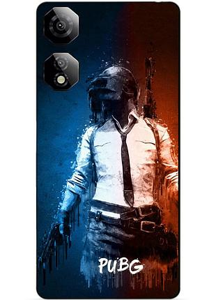 Силиконовый бампер чехол для zte nubia neo 2 5g с рисунком pubg пабг
