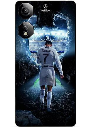 Чехол силиконовый бампер для zte nubia neo 2 5g с рисунком ronaldo роналдо