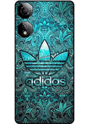 Чехол силиконовый бампер для zte nubia neo 2 5g с рисунком адидас adidas
