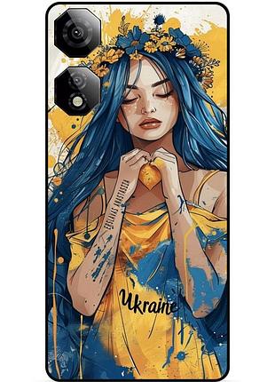 Чехол силиконовый бампер для zte nubia neo 2 5g с рисунком зсу украинка боец
