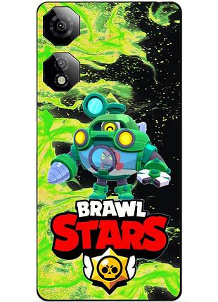 Чехол силиконовый бампер для zte nubia neo 2 5g с героем бравл перл brawl