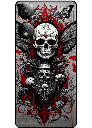 Силиконовый чехол для zte nubia neo 2 5g с рисунком череп скелет