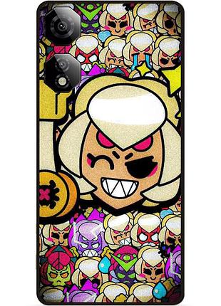 Силиконовый бампер чехол для zte nubia neo 2 5g стикеры бравл чарли brawl