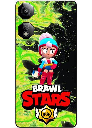 Чехол силиконовый бампер для zte nubia neo 2 5g с героем бравл джанет brawl