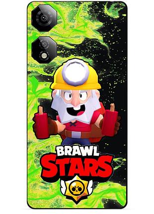 Чехол силиконовый бампер для zte nubia neo 2 5g с героем бравл динамайк brawl