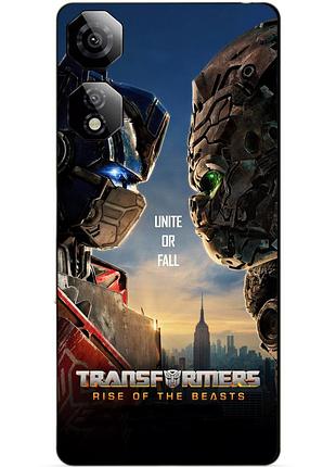 Чехол силиконовый бампер для zte nubia neo 2 5g с рисунком звероботы трансформеры transformers