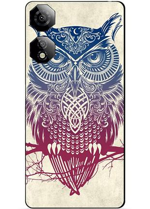 Чехол силиконовый бампер для zte nubia neo 2 5g с рисунком сова