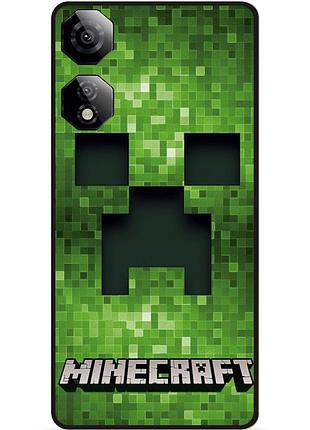 Силіконовий чохол бампер для zte nubia neo 2 5g з малюнком майнкрафт minecraft