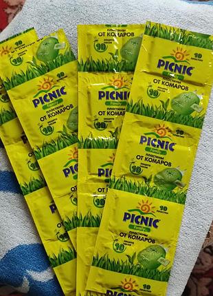 Пластини від комарів picnic для фумігатора без запаху 10 шт./пач.