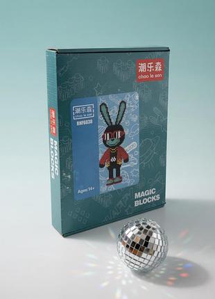 3d конструктор magic block диско заєць , 3400 деталей