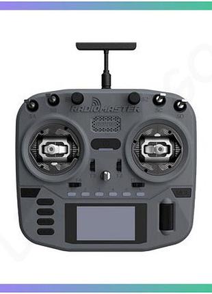 Пульт radiomaster boxer crush elrs m2 сірий для дронів з lcd дисплеєм 128x64 радіокерування_pr