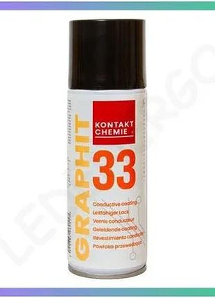 Струмопроводящий лак kontakt chemie graphit 33 200 мл для защиты электроники и контактов