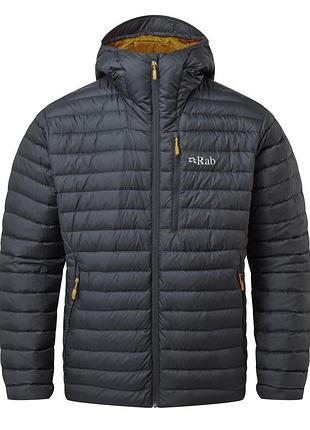 Пуховик rab microlight alpine jacket (размер large, цвет beluga)