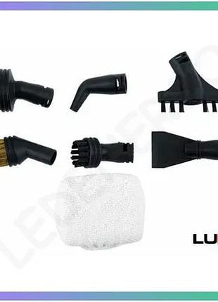 Насадки для парових швабр lund 7 шт універсальні для прибирання та прання насадки